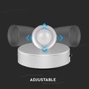 Aplique LED V-TAC - Cabezal Simple - IP20 - Blanco - 4.5W - 420 Lumens - 3000K-extra-7.webp