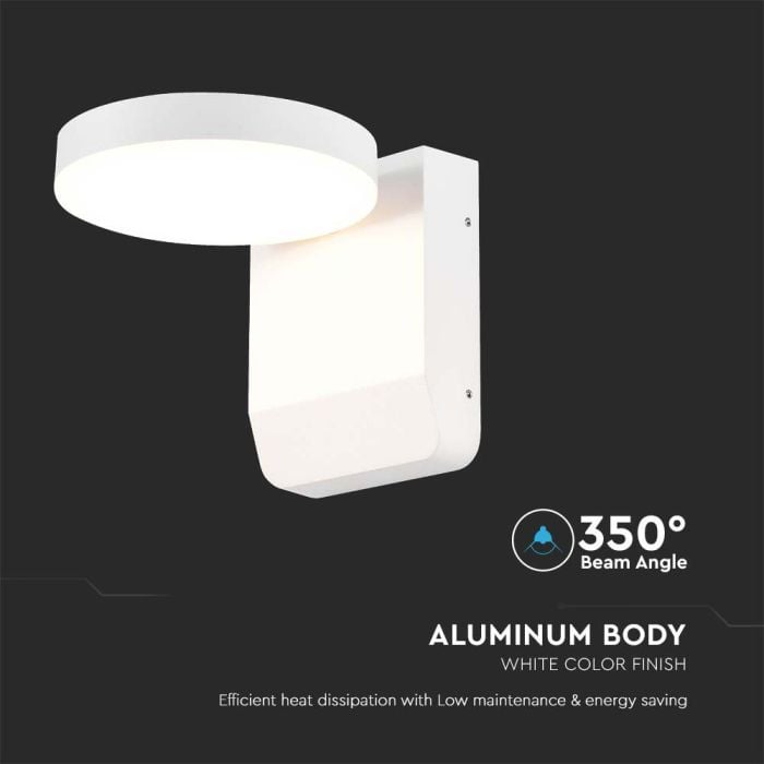 Aplique LED giratorio V-TAC - Impermeable IP65 - Blanco - 17W - 2480 Lumens - 3000K-extra-5.webp