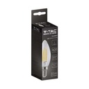 Bombilla LED V-TAC - Clara - Vela - Transparente - Soporte E14 -IP20 - 4W - 400 Lumens - 6500K-extra-3.webp