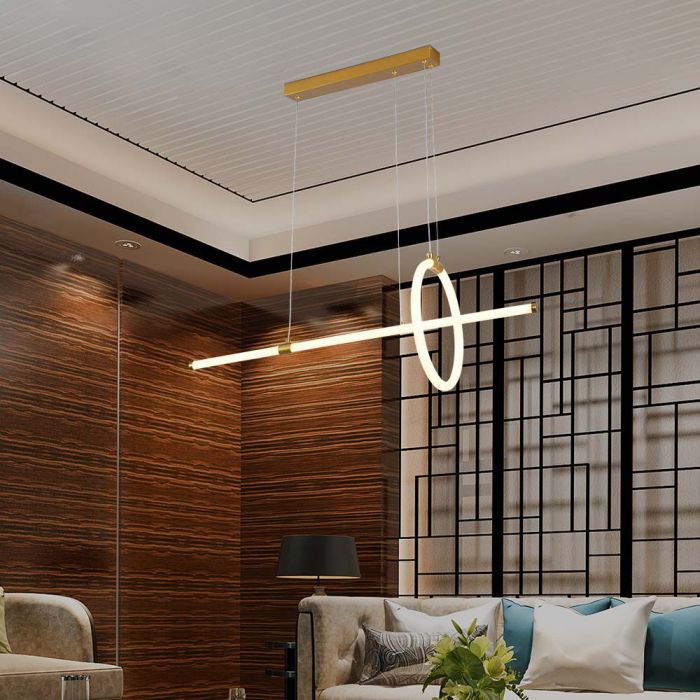 V-TAC Lámpara de Techo de Diseño - IP20 - Oro Pintado - 16W - 1820 Lumens - 3000K-extra-2.webp