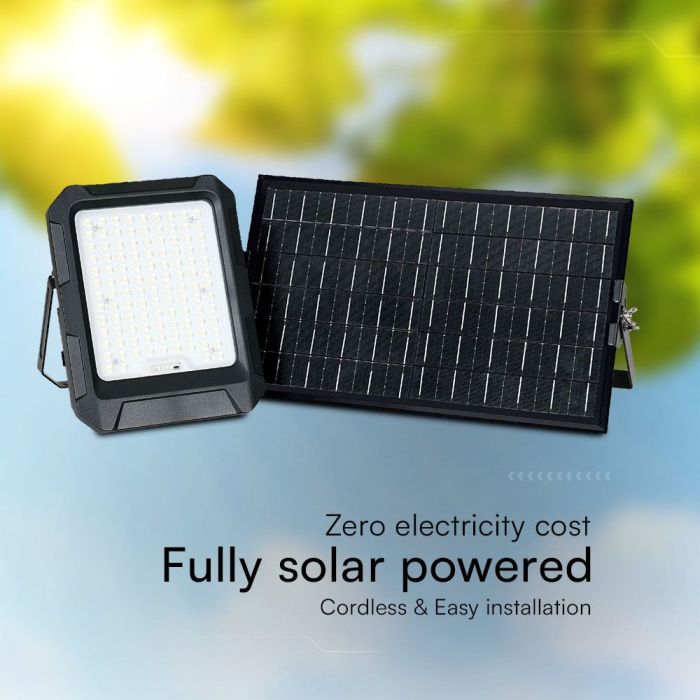 Proyector Solar V-TAC - Impermeable IP65 - Negro - 1800 Lumens - 4000K-extra-3.webp