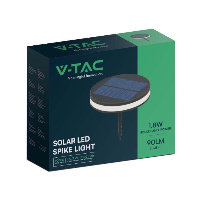 V-TAC Solar Pica de luz - IP54 - Negro - 90 Lumens - 3000K-extra-6.webp