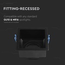 Foco LED V-TAC - Empotrable - GU10 - IP20 - Negro-extra-4.webp