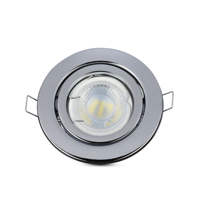 V-TAC LED Aro redondo - Empotrable - GU10 - IP20 - Acero inoxidable-extra-5.webp