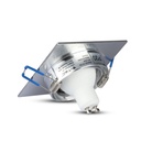 V-TAC LED Aro cuadrado - Empotrable - GU10 - IP20 - Aluminio Cepillado-extra-7.webp