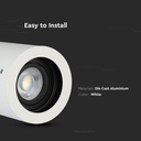 V-TAC LED Aro redondo - Accesorios de superficie - GU10 - IP20 - Blanco-extra-3.webp