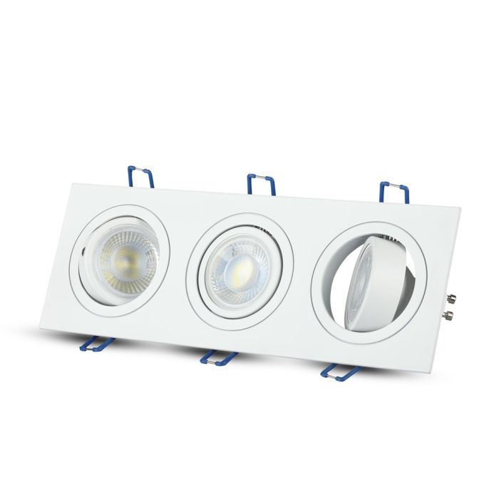 V-TAC LED Aro cuadrado - Empotrable - GU10 - IP20 - Blanco-extra-6.webp