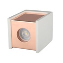 V-TAC LED Aro de yeso cuadrado- Accesorios de Superficie - GU10 - IP20 - Blanco + Oro Rosa Mate-extra-6.webp