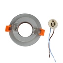 V-TAC LED Aro de yeso / hormigón redondo - Empotrable - GU10 - IP20 - Gris + Oro rosa mate-extra-7.webp