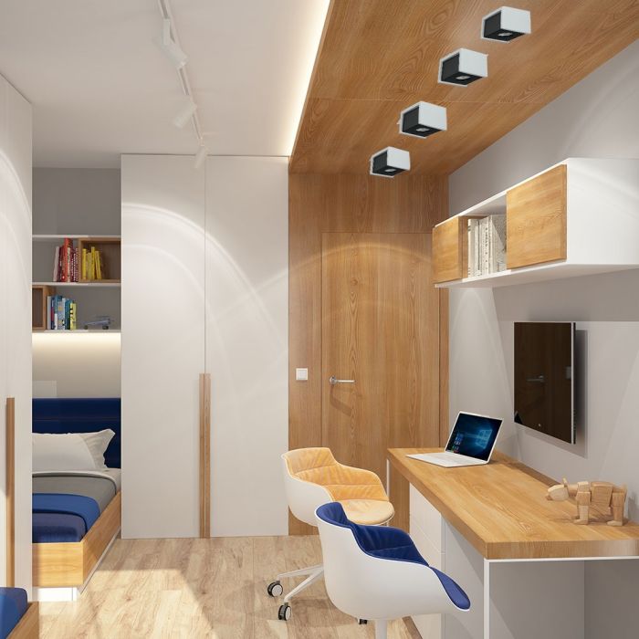 V-TAC Aro de yeso / hormigón cuadrado LED - Accesorios de Superficie - GU10 - IP20 - Gris + Negro Pistola-extra-2.webp