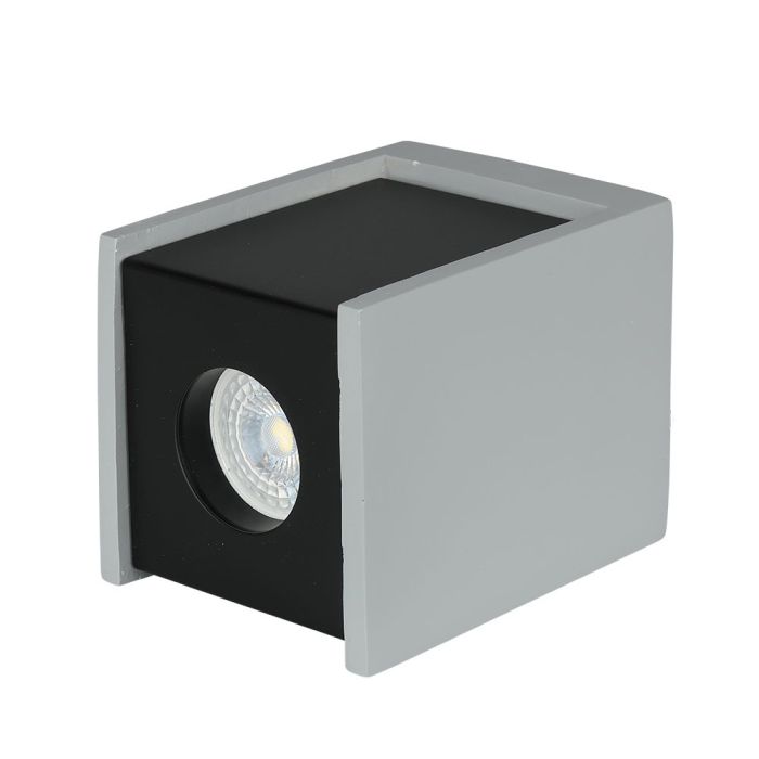 V-TAC Aro de yeso / hormigón cuadrado LED - Accesorios de Superficie - GU10 - IP20 - Gris + Negro Pistola-extra-7.webp