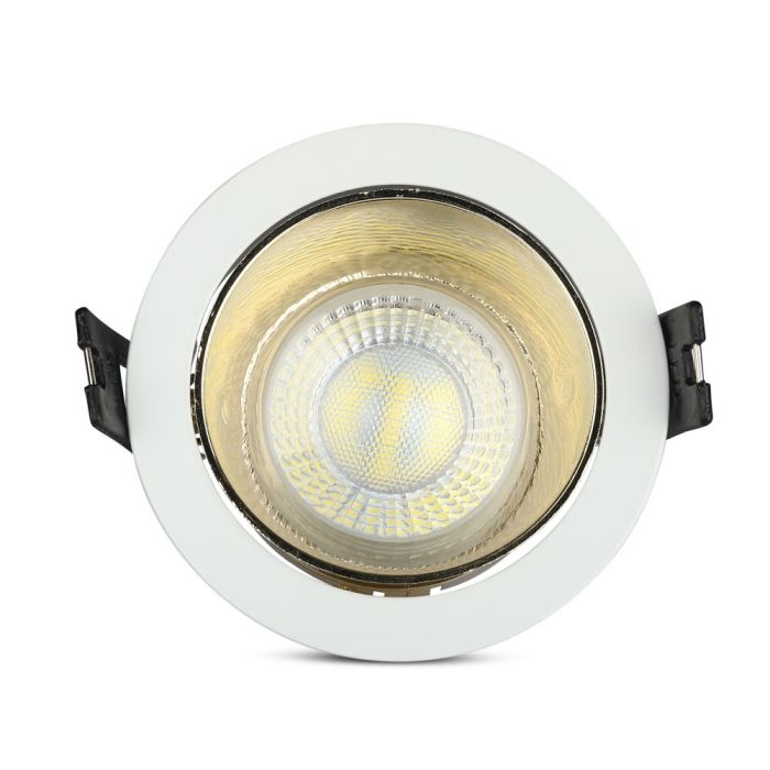 V-TAC LED Aro redondo - Empotrable - GU10 - IP20 - Blanco + Dorado-extra-6.webp