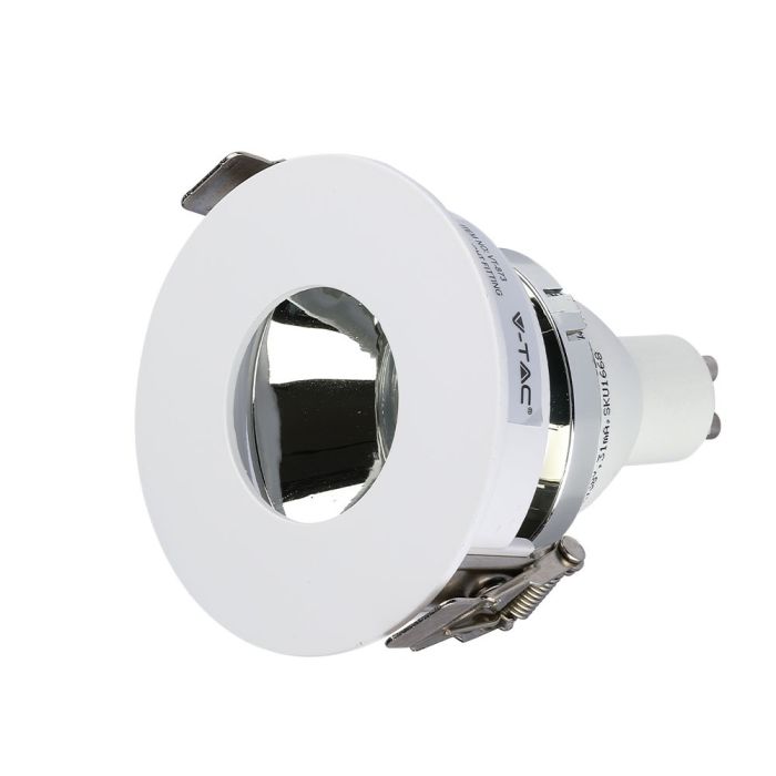 V-TAC LED Aro redondo - Empotrable - GU10 - IP20 - Blanco + Cromo-extra-6.webp