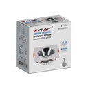 V-TAC Aro cuadrado LED - Empotrable - GU10 - IP20 - Blanco + Cromo-extra-5.webp