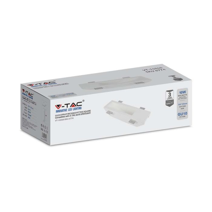 Foco LED V-TAC - Empotrable - GU10 - IP20 - Blanco-extra-4.webp