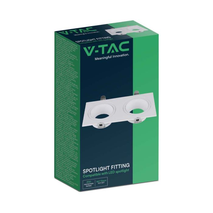 Foco LED V-TAC - Empotrable - GU10 - IP20 - Blanco-extra-6.webp