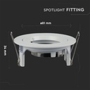 Aro redondo LED V-TAC - Empotrable - GU10 - IP20 - Blanco-extra-6.webp