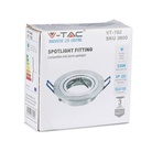 V-TAC LED Aro redondo - Empotrable - GU10 - Aluminio Cepillado - IP20-extra-5.webp