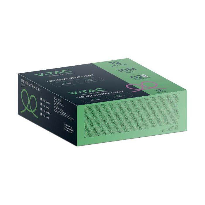 V-TAC Tira de Luz LED - Neon Flex - IP20 - Código de Color: Verde - Precio/1m (Rollo 10m)-extra-8.webp