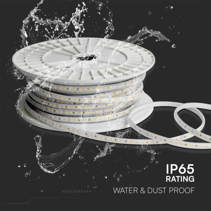 Tira de luz LED V-TAC - 220V - IP65 Impermeable - Código de color: Verde - Rollo de 50m-extra-7.webp