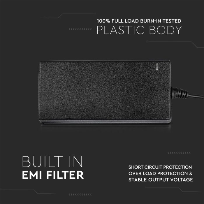 Tiras de luz LED V-TAC - Accesorios - Fuente de alimentación de plástico - IP44 - 78W-extra-4.webp