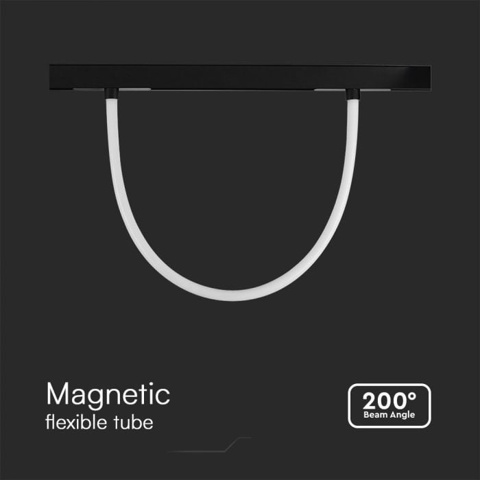 V-TAC LED Magnetic Foco de carril - IP20 - Negro - 11W- 1270 Lumens - 3000K-extra-4.webp