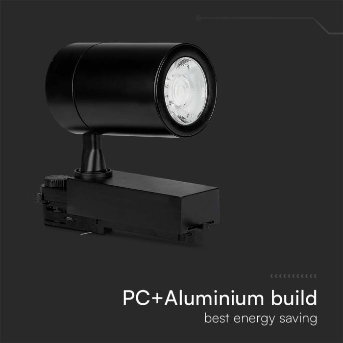 V-TAC LED COB Foco de carril - IP20 - Negro - 35W- 3000 Lumens - 6000K-extra-5.webp
