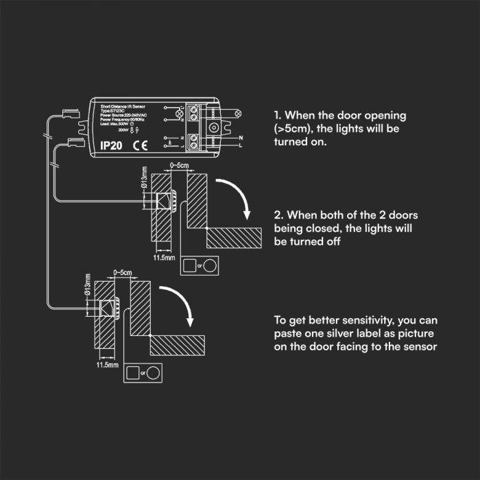 Detectores de movimiento V-TAC - IP20 - Blanco-extra-3.webp