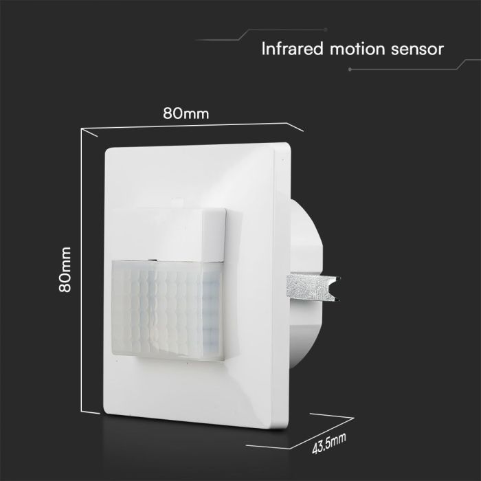 Sensor de movimiento por infrarrojos V-TAC - IP20 - Blanco-extra-2.webp