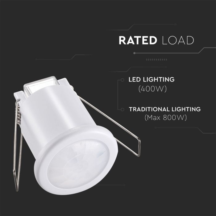 Sensor de movimiento por infrarrojos V-TAC - IP20 - Blanco-extra-7.webp