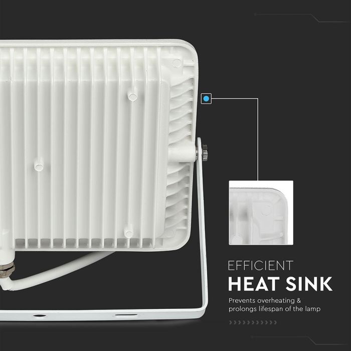 Proyector LED V-TAC - Samsung - Impermeable IP65 - Blanco - 50W - 4000 Lúmenes - 4000K-extra-7.webp