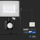 Proyector LED giratorio V-TAC - Samsung - Sensor PIR - Impermeable IP65 - Negro - 30W - 2400 Lúmenes - 3000K-extra-1.webp