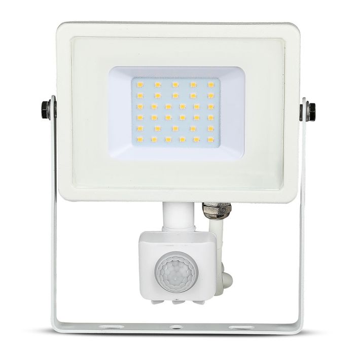 Proyector LED giratorio V-TAC - Samsung - Sensor PIR - Impermeable IP65 - Blanco - 30W - 2400 Lúmenes - 6400K-extra-4.webp