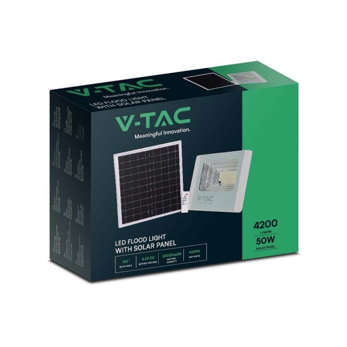 Proyector Solar V-TAC - IP65 Estanco - 4200 Lúmenes - 4000K-extra-11.webp