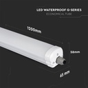 LED Batten Fitting - Serie G - IP65 Waterproof - White - 36W - 4320 Lumens - 4500K - 120CM - Pack de 12-extra-3.webp