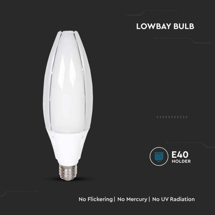 Bombilla LED V-TAC - Samsung - Oliva - Soporte E40 - IP20 - Blanca - 60W - 6500 Lúmenes - 4000K-extra-1.webp