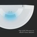 Aplique LED V-TAC - Sensor PIR - Samsung - IP44 - Blanco - 15W- 1300 Lumens - 3IN1-extra-4.webp