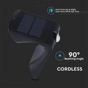 Aplique Solar V-TAC - IP65 Impermeable - Negro - 1.5W - 220 Lumens - 4000K - Pack de 4-extra-6.webp