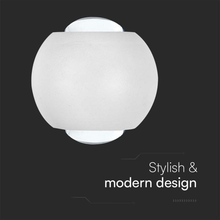 V-TAC LED Up Down Aplique de Pared  - IP54 - Blanco - 2W - 200 Lumens - 4000K-extra-3.webp