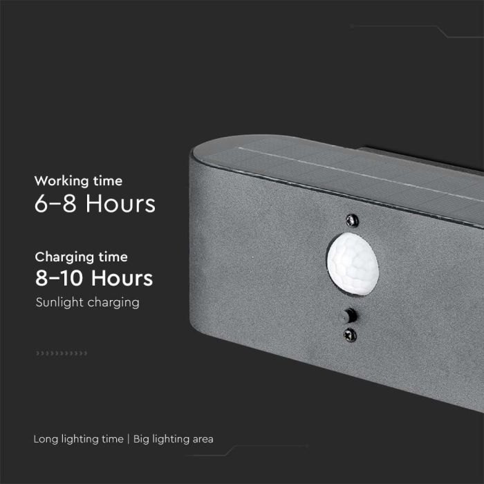 V-TAC Aplique Solar - IP54 - 100 Lumens - 3000K-extra-4.webp