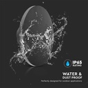 V-TAC LED Aplique redondo - CCT - Cambiable - IP65 Impermeable - Negro - 12W - 1200 Lumens - 3IN1-extra-6.webp