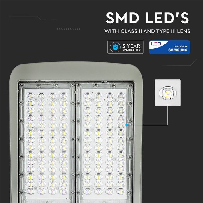 V-TAC LED Farola - Samsung - 140lm/w - IP65 Impermeable - Gris - 150W- 21000 Lumens - 4000K-extra-4.webp