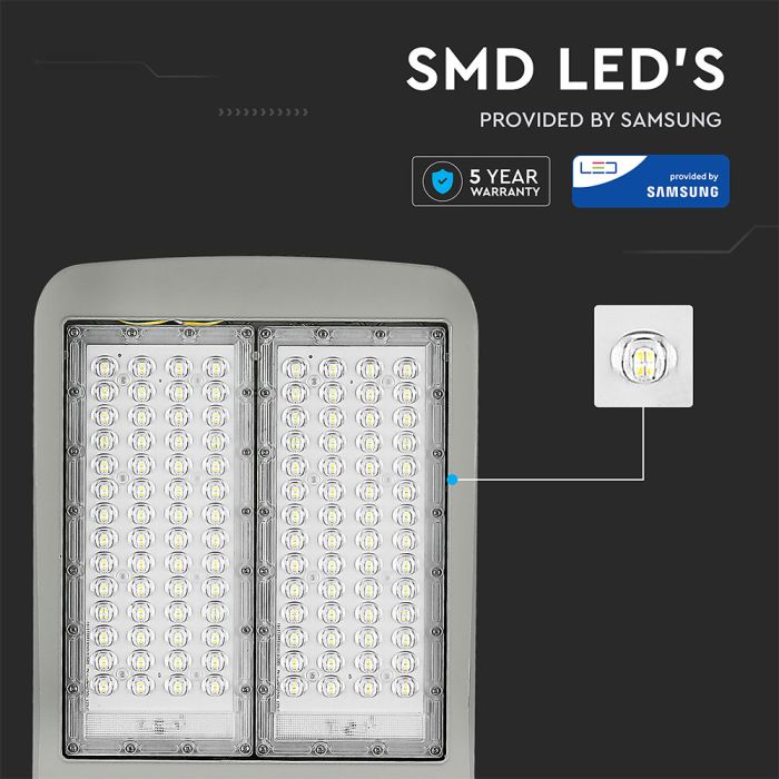 V-TAC LED Farola - Samsung - 140lm/w - IP65 Impermeable - Gris - 150W- 21000 Lúmenes - 5700K-extra-4.webp