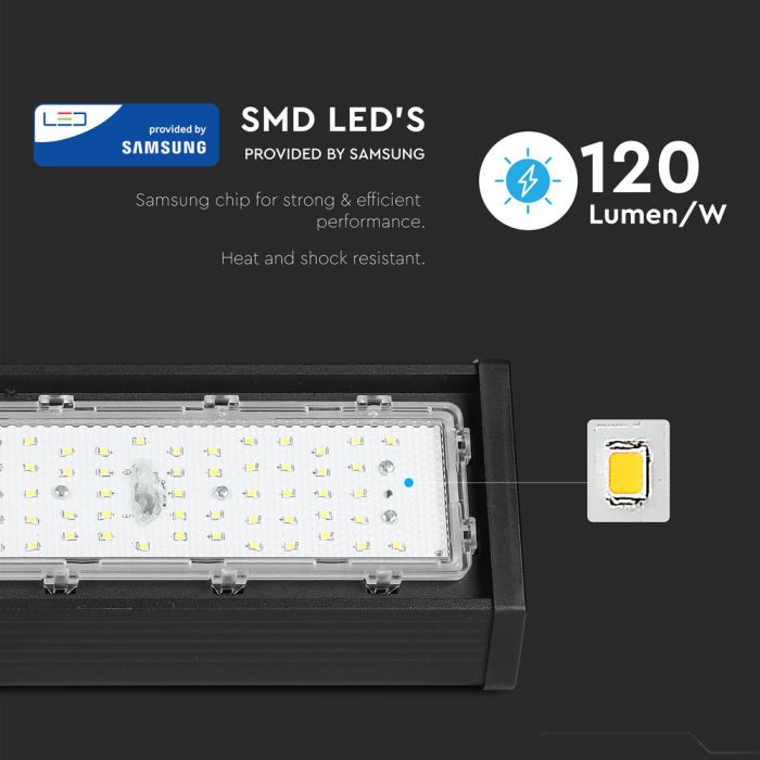 Campana lineal LED V-TAC- Samsung - IP54 - Negro - 200 - 24000 Lúmenes - 6500K-extra-1.webp