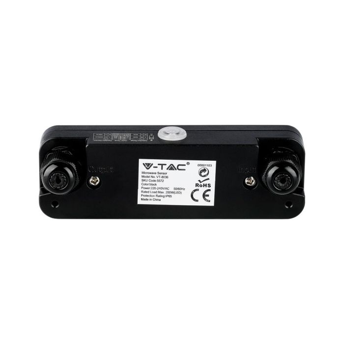 Sensor de movimiento por microondas V-TAC - IP65 resistente al agua-extra-5.webp