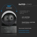 Sensor de movimiento por infrarrojos V-TAC - IP44 - Negro-extra-6.webp