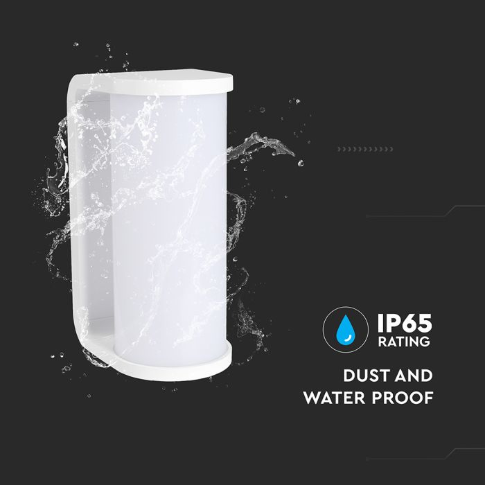 V-TAC LED Aplique Moderno - 140lm/w - IP65 Estanco - Blanco - 12W - 1760 Lumens - 3IN1-extra-6.webp