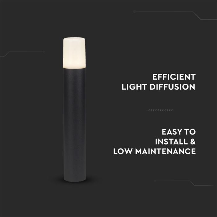 V-TAC Lámpara de Bolardo de Exterior - GU10 Accesorios - IP54 - Negro Mate-extra-6.webp
