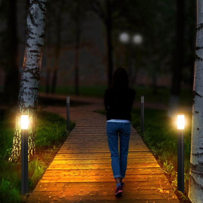 V-TAC Pilona de exterior - IP44 - Gris-extra-2.webp