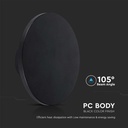 Aplique Moderno LED V-TAC - 115lm/w - IP65 Estanco - 12W - 1400 Lumens - 4000K - 160MM-extra-5.webp